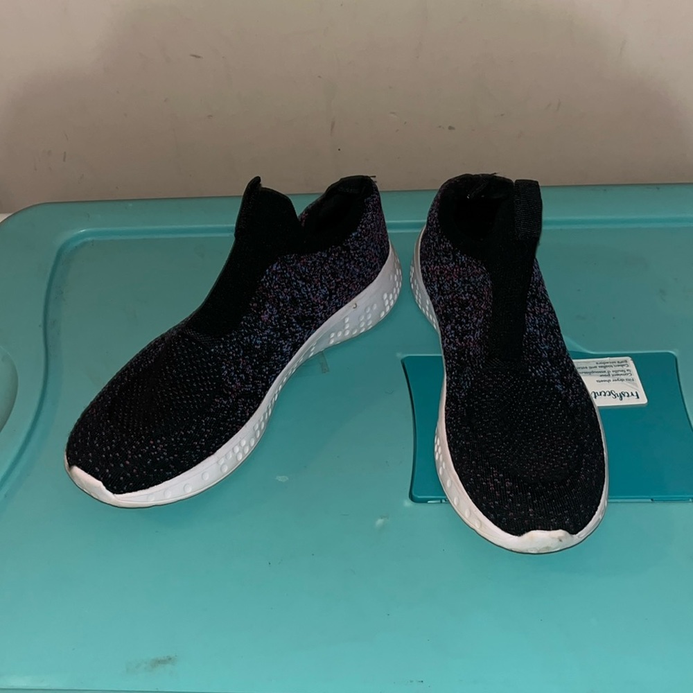 Black Multicolor Running Shoes